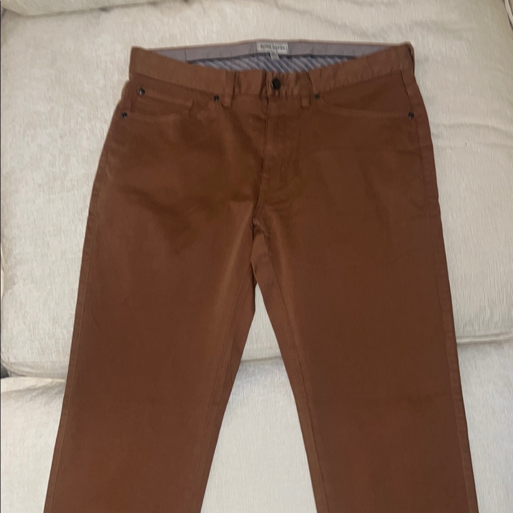 Peter Millar Ultimate Sateen five-pocket pants. British Tan color